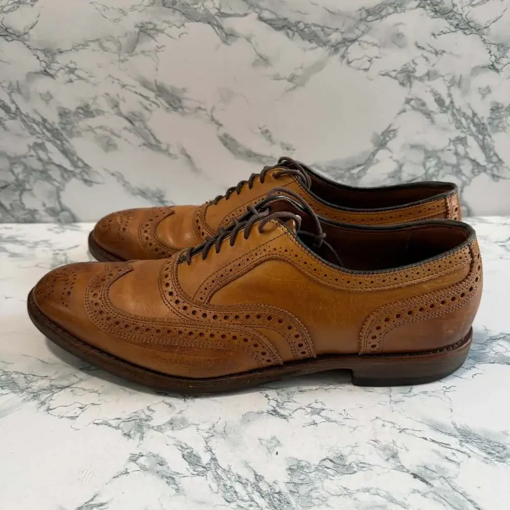 Allen Edmonds Men 11D Mcallister Wingtip Oxford Dress Shoe Business Casual Brown